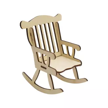 L-477 Деревянная заготовка 'Кресло-качалка' , 10*9 см, 'Астра'