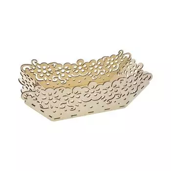 L-489 Деревянная заготовка конфетница 'Цветочек', 34*12,5*13 см, 'Астра'