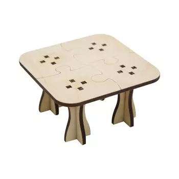 L-495 Деревянная заготовка стол 'Пазлы', 8*5 см, 'Астра'