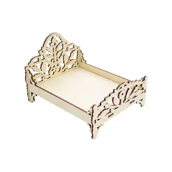 L-501 Деревянная заготовка кровать 'Листья', 12*9,5 см, Astra&amp;Craft