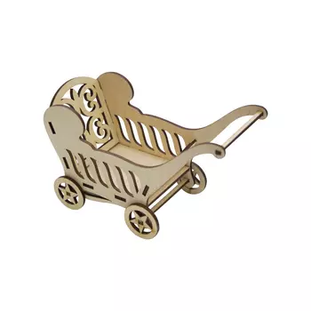 L-503 Деревянная заготовка 'Коляска', 16*6 см, Astra&amp;Craft