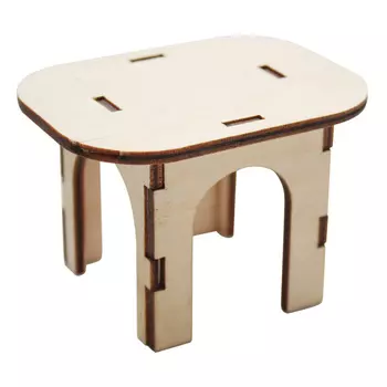 L-507 Деревянная заготовка 'Стол квадратный', 6*8*5,5 см, 'Астра'