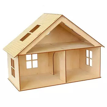 L-517 Деревянная заготовка 'Дом с мансардой', 32*42*22,5 см, 'Астра'