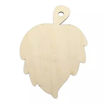 L-51 Деревянная заготовка 'Доска №14 Листочек', 18*13 см, 'Астра'