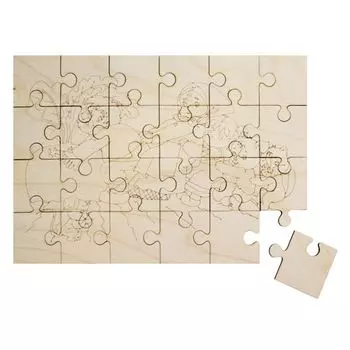 L-540 Деревянная заготовка Пазлы 'Репка', 21*30 см, 'Астра'