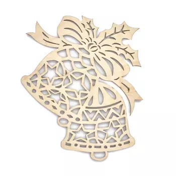 L-552 Деревянная заготовка 'Колокольчики Рождественские' 10,5*11,5см Astra&amp;Craft