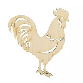 L-587 Деревянная заготовка 'Петух' 8*9,5 см Астра