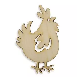 L-588 Деревянная заготовка 'Курочка Ряба' 4*6,5 см Астра