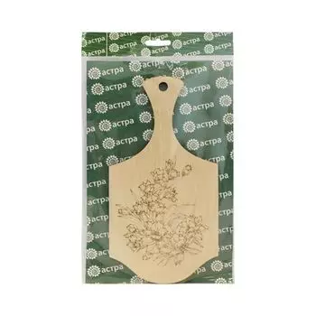 L-623 Деревянная заготовка доска 'Весенние цветы' 12,5*25см Astra&amp;Craft