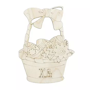 L-640 Деревянная заготовка под роспись 'Пасхальная корзинка' 12,5*17 см, (уп-2шт) Астра