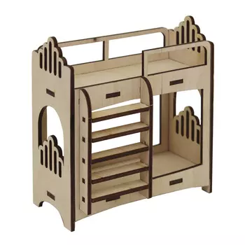 L-657 Деревянная заготовка 'Двухярусная кровать' 10*5*11,5см, Astra&amp;Craft