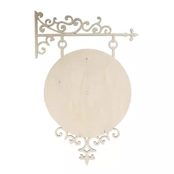 L-664 Деревянная заготовка циферблат 'Старинные часы' 35*53 см, Астра