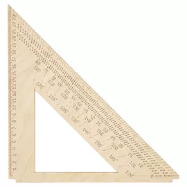 L-697 Деревянная заготовка линейка-угольник 26*25 см, Астра