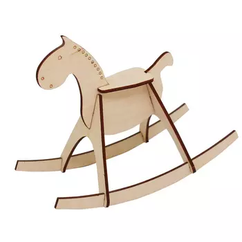 L-716 Деревянная заготовка 'Лошадка-качалка' 17*7*14 см, Астра