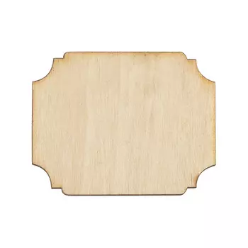 L-764 Декоративная заготовка 'Шильд №2' 3,5*4см упак/2 шт, Astra&amp;Craft