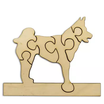L-809 Деревянная заготовка пазл 'Лайка' 13,5*12см Astra&amp;Craft