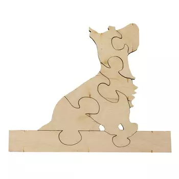 L-810 Деревянная заготовка пазл 'Скотч-терьер' 15*11,5 см Astra&amp;Craft