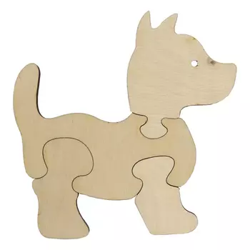 L-821 Деревянная заготовка пазл 'Щенок' 14,5*14см Астра