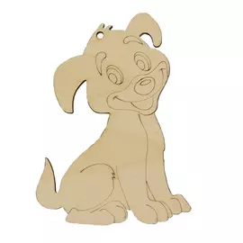 L-827 Деревянная заготовка 'Веселый щенок' 8*11 см 'Астра'