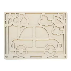 L-831 Деревянная заготовка объемная раскраска 'Машинка' 27*20 см Астра