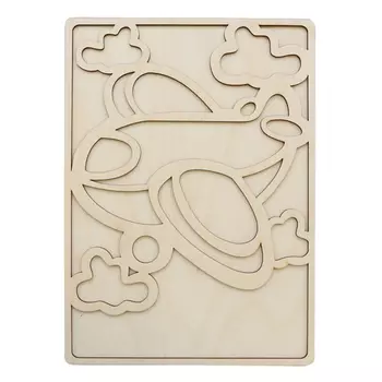 L-832 Деревянная заготовка объемная раскраска 'Самолетик' 27*20 см Astra&amp;Craft