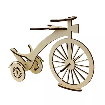 L-852 Деревянная заготовка подставка под бутылку 'Старинный велосипед' 35,5*11*23,5 см 'Астра'