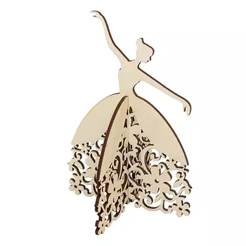 L-873 Деревянная заготовка 'Балерина' 11*14,5см 'Астра'