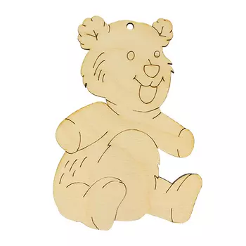 L-901 Деревянная заготовка 'Мишутка'6,5*10 см 'Астра'