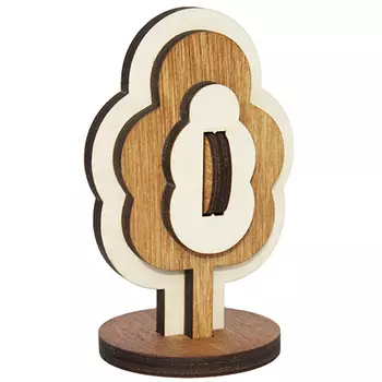 L-935 Деревянная заготовка 3D-пазл 'Древесенок. Дерево' 5*6*9,5см