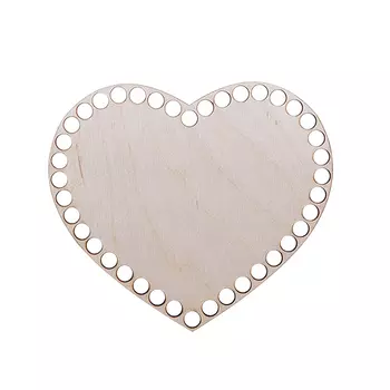 L-955 Деревянная заготовка Донышко Сердце 180*150*3мм Астра