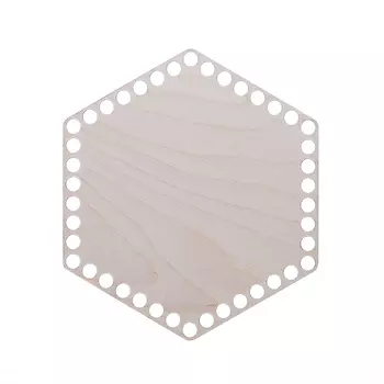 L-959 Деревянная заготовка Донышко Шестиугольник 200*170*3мм Астра