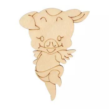L-995 Деревянная заготовка 'Ангельская Хрюша' 61*80*4мм Astra&amp;Craft