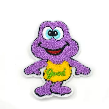 LA371 Нашивка 'Лягушонок Purple' 75*85 мм