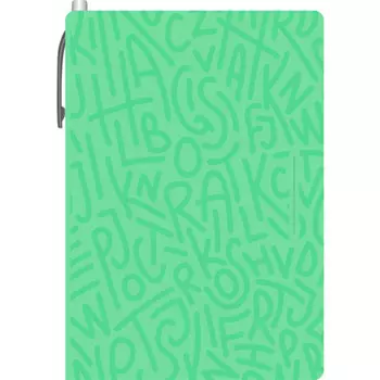 LAMARK0122 Блокнот с ручкой Delight Time, 105х150 мм, авт.ручка, вн.блок на спирали, цвет мята