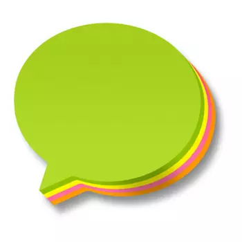 LAMARK0144 Бум/зам. фигурная Диалог 100 л., 4 цвета неон