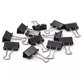 LAMARK542 Зажимы черные 32мм 12шт/упак