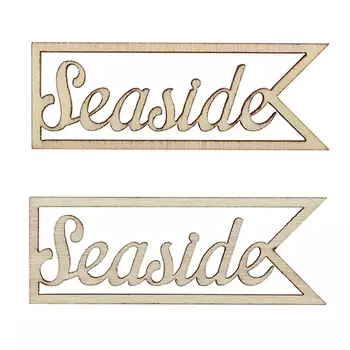 Лазерные вырубки из дерева 2шт/уп - Seaside 5*1,7см SCB4400165