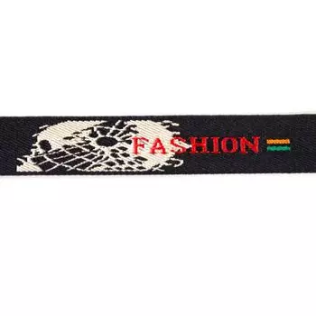 Лента 150 'classic fashion' *1,5м (черный/бежевый)