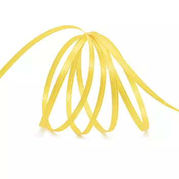 Лента атласная 0,3см*100м двухсторонняя ( 411006) (040 т.желтый)