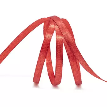 Лента атласная 0,6см*22,86м ( 411001) (026 красный)