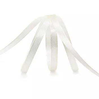 Лента атласная 0,6см*22,86м ( 411001) (047 молочный)