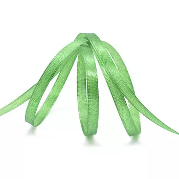 Лента атласная 0,6см*22,86м ( 411001) (092 зеленый)