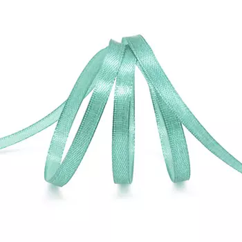 Лента атласная 0,6см*22,86м ( 411001) (121 бирюзовый)