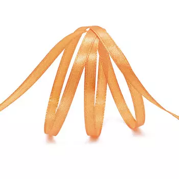 Лента атласная 0,6см*22,86м ( 411001) (044 оранжевый)