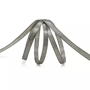 Лента атласная 0,6см*22,86м ( 411001) (153 т.серый)