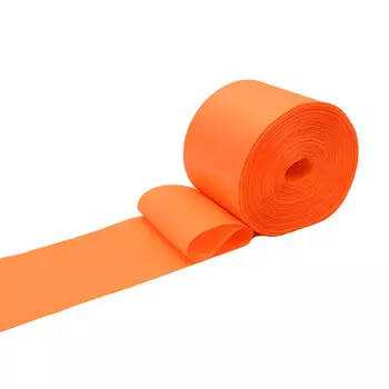 Лента атласная 10см*100м (оранжевый)