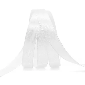 Лента атласная 1,2см*22,86м ( 411004) (001 белоснежный)