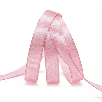 Лента атласная 1,2см*22,86м ( 411004) (020 пыльно-розовый)
