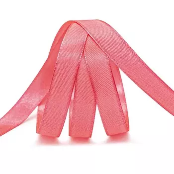 Лента атласная 1,2см*22,86м ( 411004) (024 коралловый)