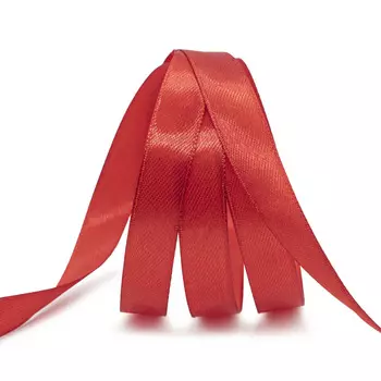 Лента атласная 1,2см*22,86м ( 411004) (026 красный)